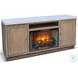 Emberline Light Gray 78" Media Console with Electric Fireplace