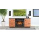 Emberoak Black 78" Media Console with Electric Fireplace