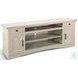 Emberveil Natural 78" Media Console with Electric Fireplace