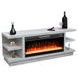 K3680LG-C Light Gray 72" TV Stand with Electric Fireplace and LED
