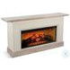 Sagewyn Wheat Pavestone 72" Media Console with Log Fireplace Insert