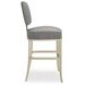 Reserved Seating Pewter Upholstered Counter Height Stool