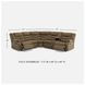 Partymate Brindle 2 Piece Reclining RAF Console Sectional