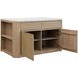 Romilly Light Oak 62" Kitchen Island