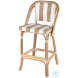 Lila Beige and White Bar Stool