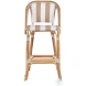 Lila Beige and White Bar Stool