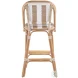 Lila Beige and White Bar Stool