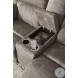Laresview Fossil Double Reclining Console Loveseat