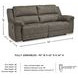Laresview Fossil 92" Reclining Sofa