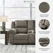 Laresview Fossil Double 81" Reclining Console Loveseat
