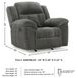 Frohn Graphite Rocker Recliner