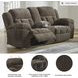 Frohn Chocolate Double Reclining Console Loveseat