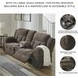Frohn Chocolate Double Reclining Console Loveseat