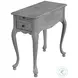 Croydon Distressed Powder Gray Side Table