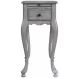 Croydon Distressed Powder Gray Side Table