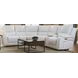 Brookfield White Leather 6 Piece Modular Zero Gravity Triple Power Reclining Sectional with Console and USB Charging