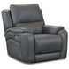 Brookfield Pewter Leather Zero Gravity Triple Power Recliner with USB Charging