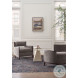 Cadence Carrara Marble And Sand Cerused Accent Table