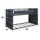 Cargo Gunmetal Twin Over Twin Bunk Bed