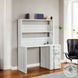Cargo White 47" Writing Desk with Hutch