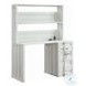 Cargo White 47" Writing Desk with Hutch