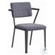 Cargo Gray Fabric and Gunmetal Office Chair