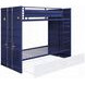 Cargo Blue Twin Over Twin Bunk Bed