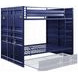 Cargo Blue Full Over Full Bunk Bed
