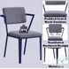 Cargo Gray Fabric and Blue Office Chair