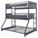 Cargo Gunmetal Double Twin Over Full Bunk Bed