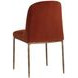 Nestorra Meg Rust Upholstered Dining Chair Set of 2