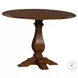 Creations Black And Tobacco Round Drop Leaf Dining Table