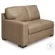Bandon Toffee Leather 3 Piece LAF Sectional