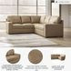 Bandon Toffee Leather 2 Piece RAF Sectional