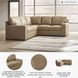 Bandon Toffee Leather 2 Piece LAF Sectional