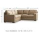 Bandon Toffee Leather 2 Piece LAF Sectional
