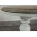 Jameson Pale Taupe and Antique Oak Round End Table