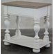 Jameson Pale Taupe and Antique Oak Rectangular Chairside Table