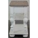Jameson Pale Taupe and Antique Oak Rectangular Chairside Table