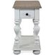 Jameson Pale Taupe and Antique Oak Round Occasional Table Set