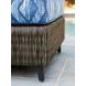 Cypress Point Ocean Terrace Blue Upholstered Rectangular Outdoor Ottoman