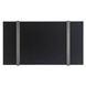 Del Mar Satin Black and Platinum Gray Rectangular Cocktail Table