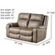 Contour Cocoa 60" Power Reclining Loveseat with USB Charging