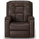 Arlo Brown Leather Rocker Power Recliner with Power Lumbar and USB Charging