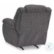 Foreside Charcoal Performance Fabric Rocker Recliner