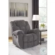 Foreside Charcoal Performance Fabric Rocker Recliner