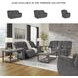 Foreside Charcoal Performance Fabric Rocker Recliner