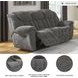 Foreside Charcoal Performance Fabric 97" Reclining Sofa