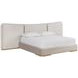 Clarimond Hailey Moon and Meg Taupe King Upholstered Platform Bed