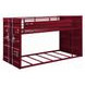 Cargo Red Twin Over Twin Bunk Bed